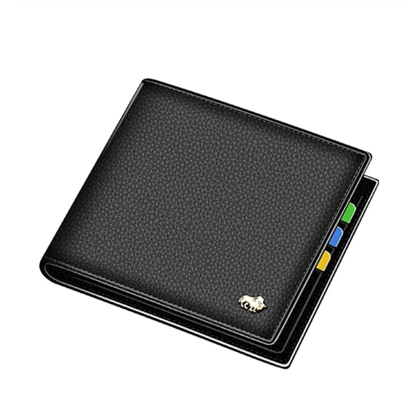 Carteira Masculina Couro Slim Bison Denim RFID Roma