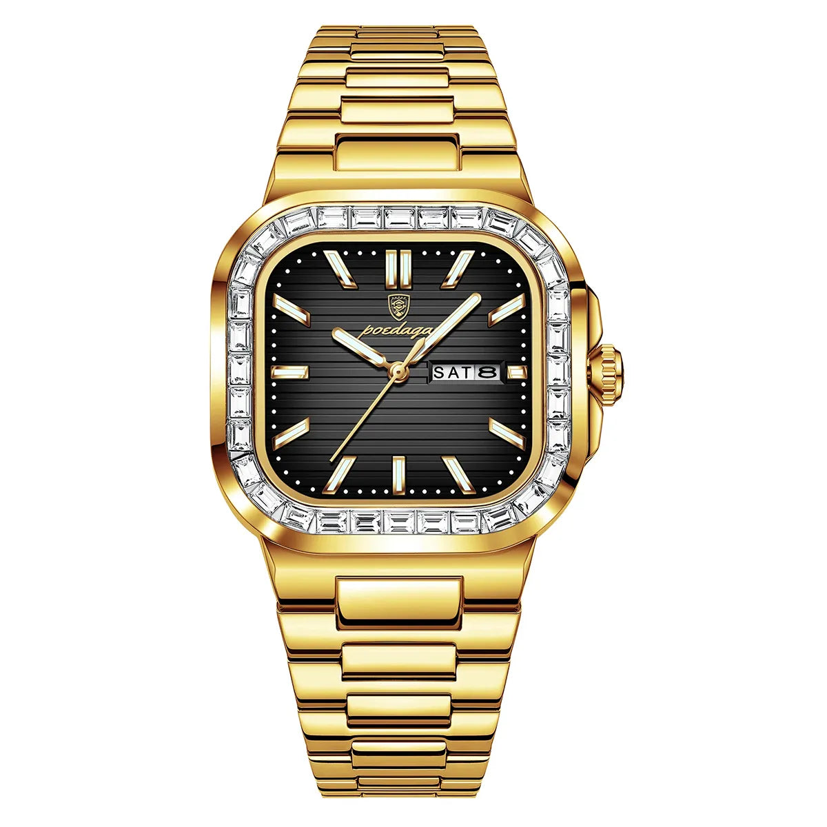 Relógio Masculino Pontual Executive Dourado