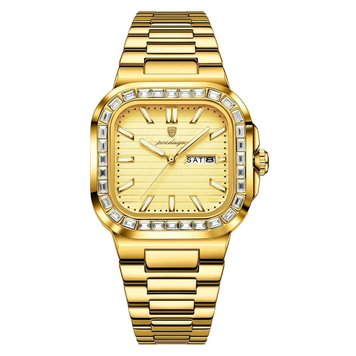 Relógio Masculino Pontual Executive Dourado